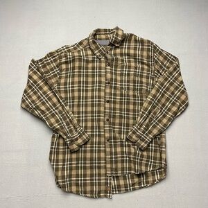 Northwest Territory brown plaid button up shirt Size Large